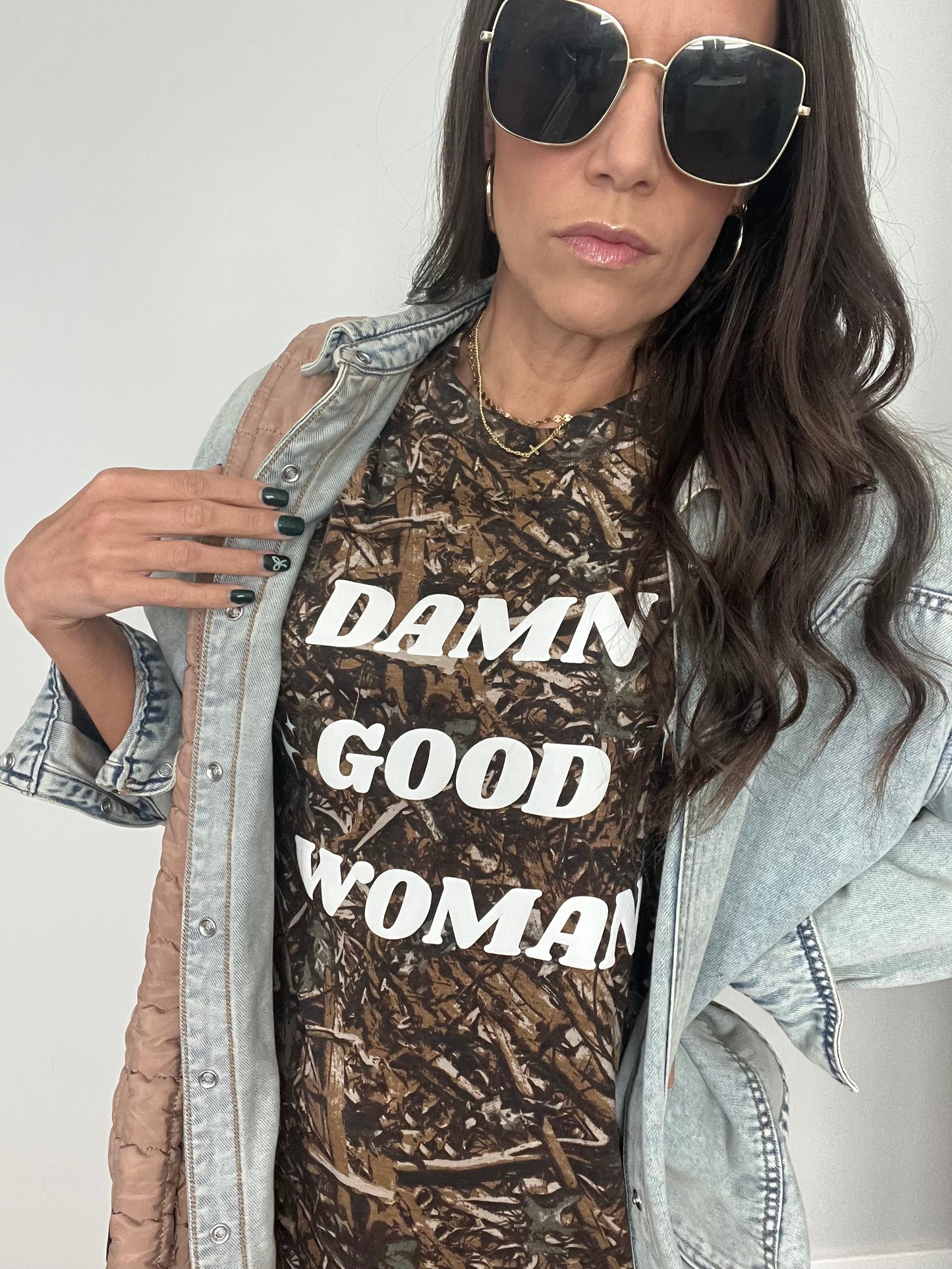 ‘Damn Good Woman’ Camo Tee