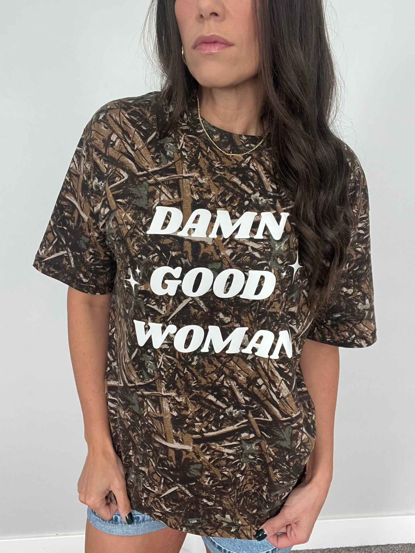 ‘Damn Good Woman’ Camo Tee