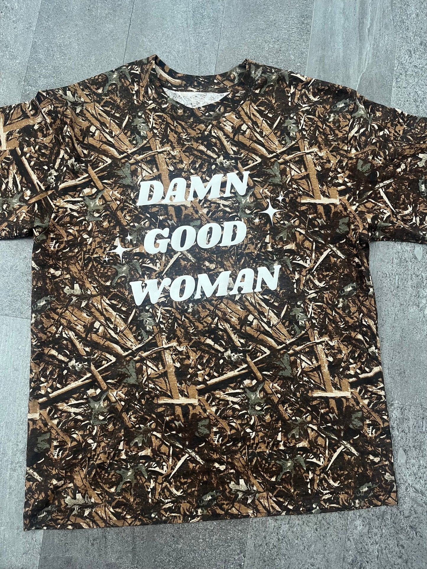 ‘Damn Good Woman’ Camo Tee