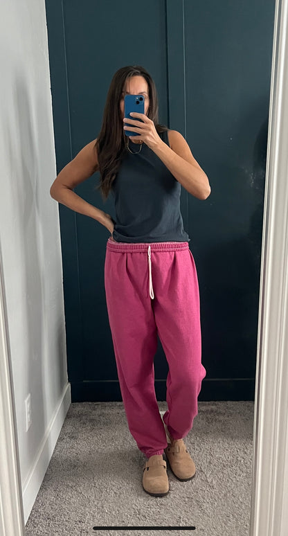 Sweet Raspberry Sweatpants
