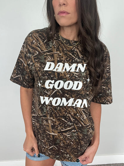 ‘Damn Good Woman’ Camo Tee
